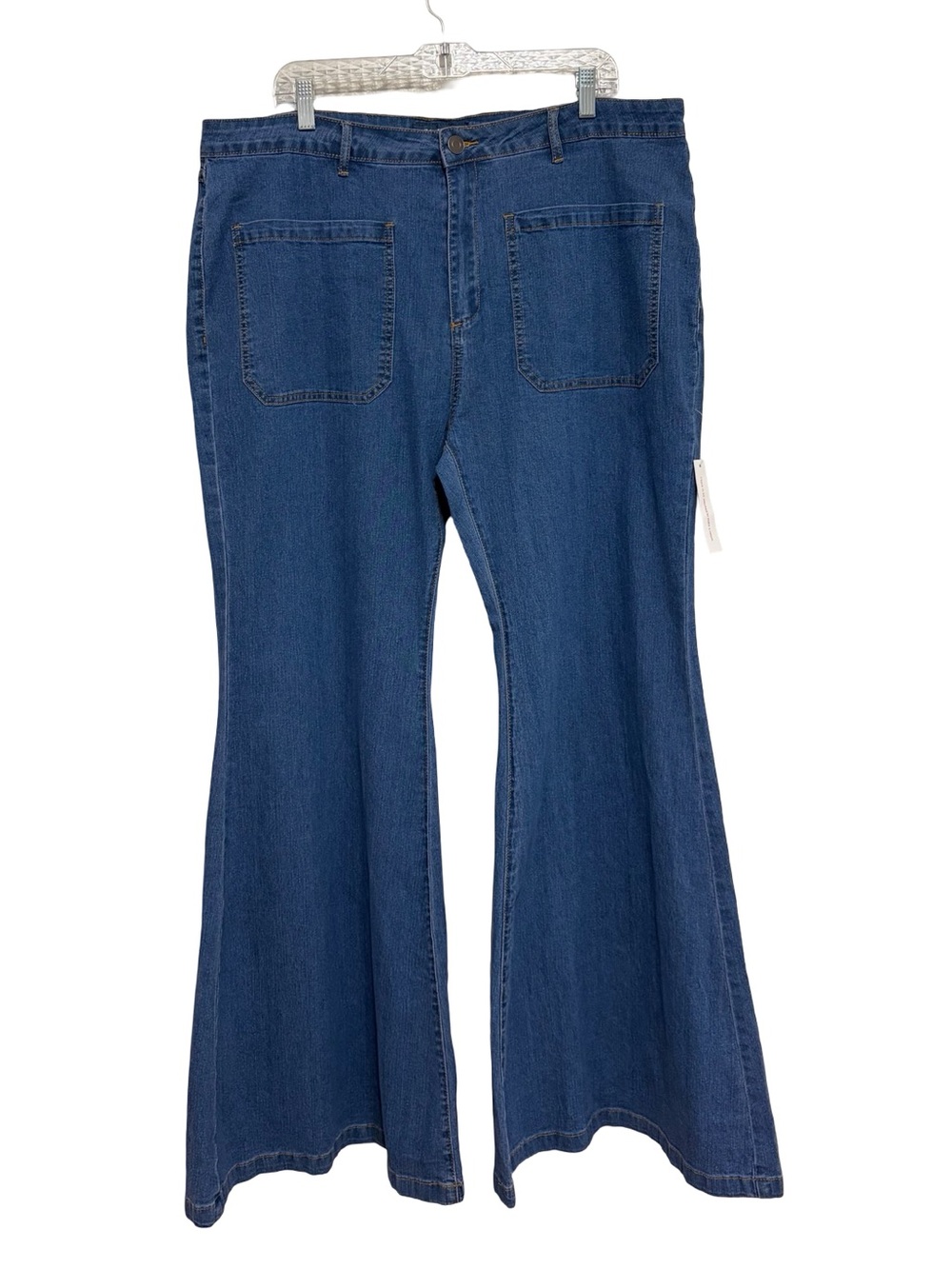 NEW ModCloth Love and Mariner Flared Jeans in Medium Wash - Size 24W